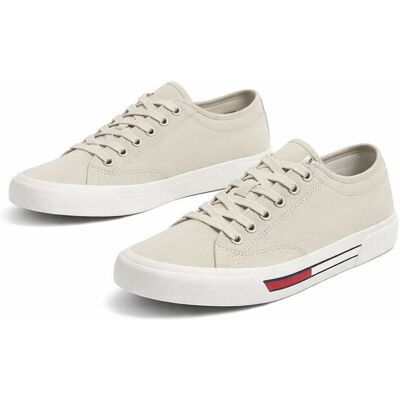 Beżowe sneakers Tommy Jeans - Niskie na sznurówki Beżowe sneakers Tommy Jeans - Niskie na sznurówki