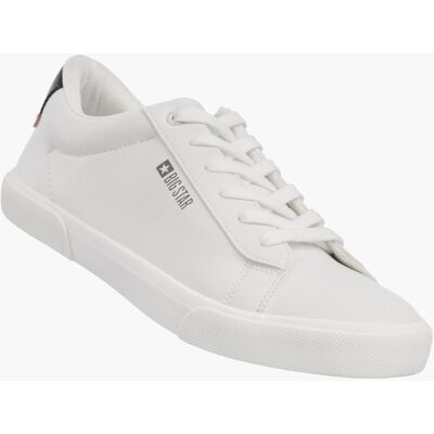 Trampki Męskie BIG STAR Buty Sportowe Tenisówki Ekoskóra Białe TT174001 Czarny 43 Trampki Męskie BIG STAR Buty Sportowe Tenisówki Ekoskóra Białe TT174001 Czarny 43