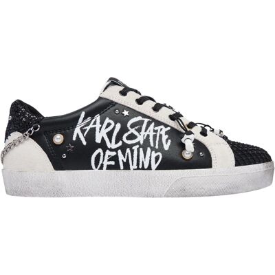 Karl Lagerfeld Czarno-Białe Damskie Trampki Skool Karl State Of Mind 38 Karl Lagerfeld Czarno-Białe Damskie Trampki Skool Karl State Of Mind 38