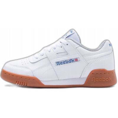 Reebok Workout Plus Sneakersy Buty Męskie Białe Rozmiar 38.5 Reebok Workout Plus Sneakersy Buty Męskie Białe Rozmiar 38.5