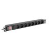 Listwa Zasilająca LANBERG Rack Pdu 19' (1u, 16a, 8x 230v Pl, 2m, Czarna) Pdu-08e-0200-bk