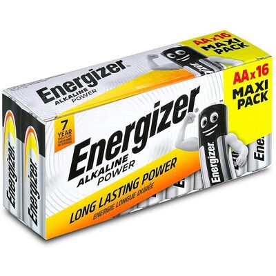 16 Szt. Baterie Lr6 Aa Energizer Alk. Power - Maxi Pack 16 Szt. Baterie Lr6 Aa Energizer Alk. Power - Maxi Pack