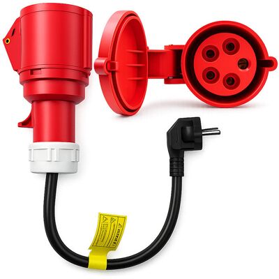 Qoltec Adapter Cee 16a Na 230v Schuko Ev 3.5kw Przejściówka Do Ładowarki Samochodu Qoltec Adapter Cee 16a Na 230v Schuko Ev 3.5kw Przejściówka Do Ładowarki Samochodu