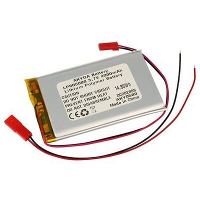 Inny producent Akumulator 3,7V 4000mAh 805080 Li-Polymer z PCM gniazdo 2,54x 2pin/ 39175 Inny producent Akumulator 3,7V 4000mAh 805080 Li-Polymer z PCM gniazdo 2,54x 2pin/ 39175