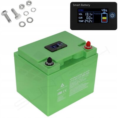 Inny producent AKUMULATOR LiFePO4 LP12-60 60Ah 12V 60A AZO DIGITAL Z EKRANEM LCD DO ŁODZI Inny producent AKUMULATOR LiFePO4 LP12-60 60Ah 12V 60A AZO DIGITAL Z EKRANEM LCD DO ŁODZI