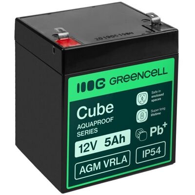 Greencell Akumulator żelowy 12V 5Ah 101x90x70 VRLA AGM / Green Cell AGM12V5AH-J Greencell Akumulator żelowy 12V 5Ah 101x90x70 VRLA AGM / Green Cell AGM12V5AH-J