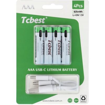 brak danych Akumulatorki AAA R3 220 mAh 4 szt litowo-jonowy gniazdo Typ C + kabel USB A brak danych Akumulatorki AAA R3 220 mAh 4 szt litowo-jonowy gniazdo Typ C + kabel USB A