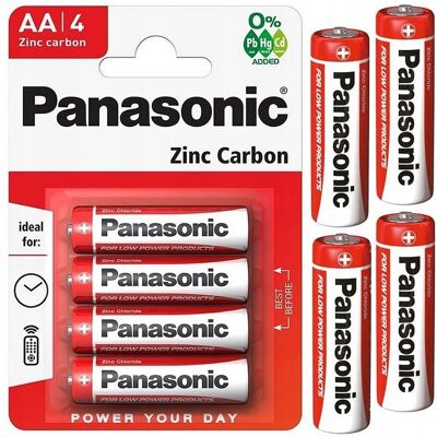 Bateria Cynkowo-Węglowa Panasonic Aa (R6) 4 Szt. Bateria Cynkowo-Węglowa Panasonic Aa (R6) 4 Szt.