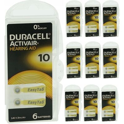 Bateria Słuchowa Duracell Da10 Activair 60szt Bateria Słuchowa Duracell Da10 Activair 60szt