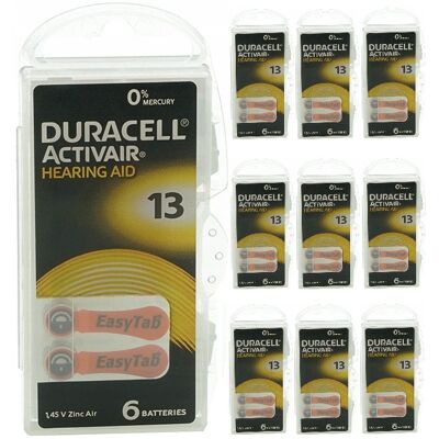 Bateria Słuchowa Duracell Da13 Activair 60szt Bateria Słuchowa Duracell Da13 Activair 60szt