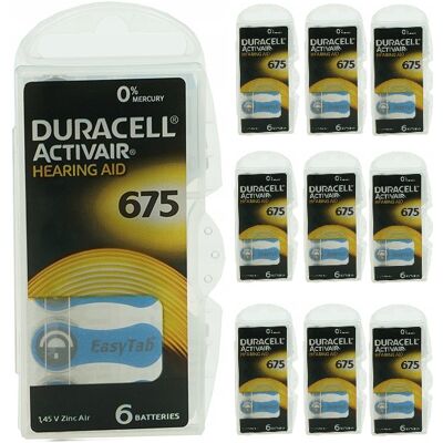 Bateria Słuchowa Duracell Da675 Activair 60szt Bateria Słuchowa Duracell Da675 Activair 60szt