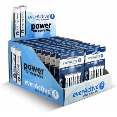 Baterie Alkaliczne Aaa/lr03 Everactive Pro Alkaline Display Handlowy 96 Baterie Alkaliczne Aaa/lr03 Everactive Pro Alkaline Display Handlowy 96