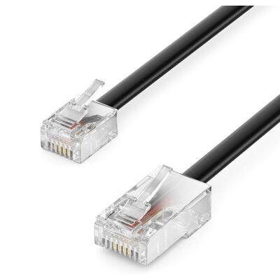 Deleycon 0,5m Kabel Telefoniczny Rj11 Na Rj45 Kabel Modularny Płaski Przewód Wtyk Rj11 Do Wtyk Rj45 Gniazdo Telefoniczne Modem Router Faks Isdn Dsl .. Deleycon 0,5m Kabel Telefoniczny Rj11 Na Rj45 Kabel Modularny Płaski Przewód Wtyk Rj11 Do Wtyk Rj45 Gniazdo Telefoniczne Modem Router Faks Isdn Dsl ..