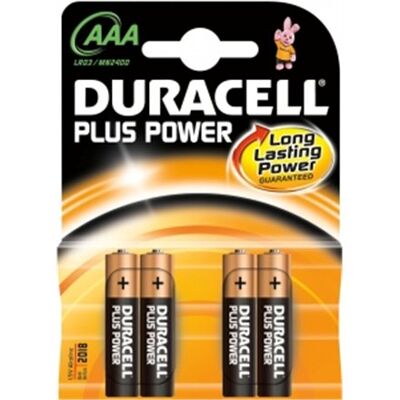 Duracell Aaa Lr03 Alkaline Plus Power Mn2400 4 Pc(S) Duracell Aaa Lr03 Alkaline Plus Power Mn2400 4 Pc(S)