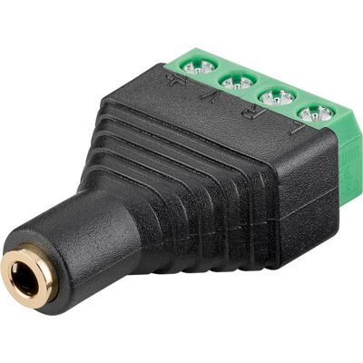 Goobay Kostka Zaciskowa 4-Pinowa Gniazdo Jack 3,5 Mm (4-Pinowe, Stereo) Goobay Kostka Zaciskowa 4-Pinowa Gniazdo Jack 3,5 Mm (4-Pinowe, Stereo)