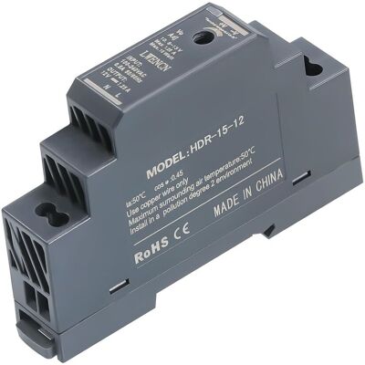Kssvzz Zasilacz Na Szynę Din 12v Dc 1.25a 15w, Wejście 100-240v Ac 50/60 Hz Transformator Na Szynę Din Do Automatyki Domowej Lub Przemysłowej Kssvzz Zasilacz Na Szynę Din 12v Dc 1.25a 15w, Wejście 100-240v Ac 50/60 Hz Transformator Na Szynę Din Do Automatyki Domowej Lub Przemysłowej
