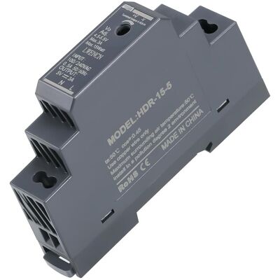 Kssvzz Zasilacz Na Szynę Din 5v Dc 3a 15w, Wejście 100-240v Ac 50/60 Hz Transformator Na Szynę Din Do Automatyki Domowej Lub Przemysłowej Kssvzz Zasilacz Na Szynę Din 5v Dc 3a 15w, Wejście 100-240v Ac 50/60 Hz Transformator Na Szynę Din Do Automatyki Domowej Lub Przemysłowej