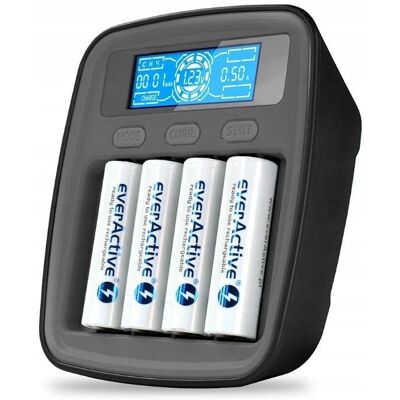 Ładowarka Baterii Akumulatorków Ni-Mh Aa Aaa Lr03 Lr06 Everactive Nc-1000m Ładowarka Baterii Akumulatorków Ni-Mh Aa Aaa Lr03 Lr06 Everactive Nc-1000m