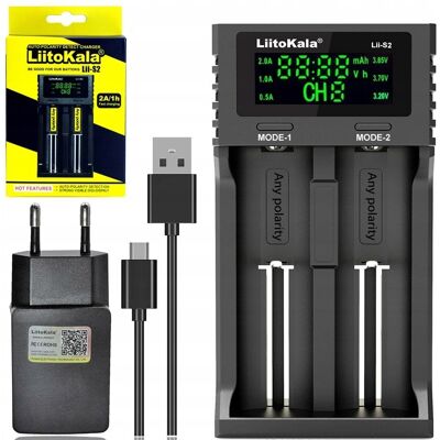 Ładowarka Liitokala Lii S2 Usb Aa Aaa 18650 26650 Ładowarka Liitokala Lii S2 Usb Aa Aaa 18650 26650