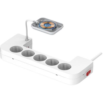 Listwa antyprzepięciowa Energizer z zabezpieczeniem 5 gniazd, 2 gniazda USB-A, 1 gniazdo USB-C 2500W 10A- 20W max 15W magnetic Listwa antyprzepięciowa Energizer z zabezpieczeniem 5 gniazd, 2 gniazda USB-A, 1 gniazdo USB-C 2500W 10A- 20W max 15W magnetic