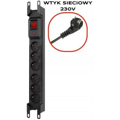 Armac Listwa Zasilająca Przeciwprzepięciowa Przedłużacz Arcon M6rack 1,5m -6 G Armac Listwa Zasilająca Przeciwprzepięciowa Przedłużacz Arcon M6rack 1,5m -6 G