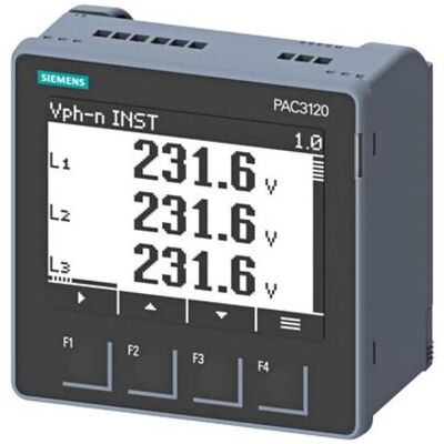 Siemens Miernik parametrów sieci PAC3220 x/1A x/5A licznik energii kl.0,5 MODBUS TC Siemens Miernik parametrów sieci PAC3220 x/1A x/5A licznik energii kl.0,5 MODBUS TC