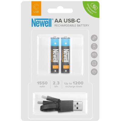 Newell Akumulator Aa Usb-C 1550 Mah 2 Szt. Blister Newell Akumulator Aa Usb-C 1550 Mah 2 Szt. Blister