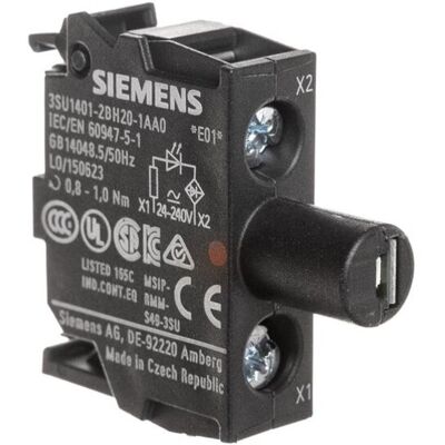 Siemens Oprawka blok LED czerwon 24-240V AC-DC montaż w obudowie przył śrubowe SIRI Siemens Oprawka blok LED czerwon 24-240V AC-DC montaż w obudowie przył śrubowe SIRI