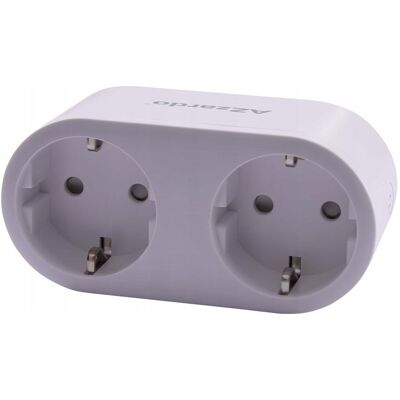 Podwójna wtyczka WiFi 16A SMART AZ3476 Azzardo Podwójna wtyczka WiFi 16A SMART AZ3476 Azzardo