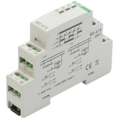 F&F Przekaźnik Impulsowy Sekwencyjny 8a 230v Ac 2p Bis-414 F&F Przekaźnik Impulsowy Sekwencyjny 8a 230v Ac 2p Bis-414
