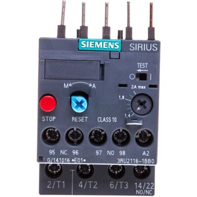 Przekaźnik przeciążeniowy Siemens 690V/AC 1NO 1NF 3RU2116-1BB0 - Przekaźnik przeciążeniowy Przekaźnik przeciążeniowy Siemens 690V/AC 1NO 1NF 3RU2116-1BB0 - Przekaźnik przeciążeniowy