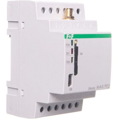 F&F Przekaźnik Zdalnego Sterowania Gsm (Clip) 2xwy/2xwe Sterowanie Bramą Simplymax-P02 F&F Przekaźnik Zdalnego Sterowania Gsm (Clip) 2xwy/2xwe Sterowanie Bramą Simplymax-P02