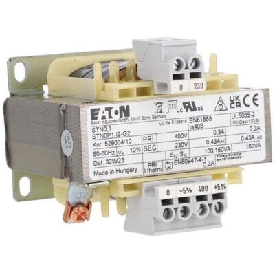 Transformator Eaton STN0,1(400/230) - 100 VA, Czarny Transformator Eaton STN0,1(400/230) - 100 VA, Czarny