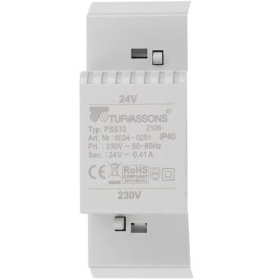 BREVE - PSS 10VA 230V/24V - listwa DIN - Transformator BREVE - PSS 10VA 230V/24V - listwa DIN - Transformator
