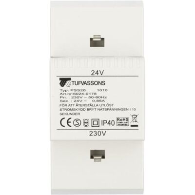 BREVE Transformator 1-fazowy moduĺ‚owy bezpieczeĺ„stwa pss 20 230/ 24v 0,85a, na szynä™ din, ip40, ta 40, 16024-0178 BREVE Transformator 1-fazowy moduĺ‚owy bezpieczeĺ„stwa pss 20 230/ 24v 0,85a, na szynä™ din, ip40, ta 40, 16024-0178