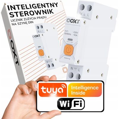 TUYA WIFI STEROWNIK PRZEKAŹNIK LICZNIK ZUŻYCIA PRĄDU OXT MODUŁ SZYNA DIN TUYA WIFI STEROWNIK PRZEKAŹNIK LICZNIK ZUŻYCIA PRĄDU OXT MODUŁ SZYNA DIN