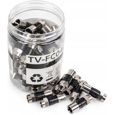 Inny producent Wtyk F kompresyjny Spacetronik TV-FC04L Long 50szt Inny producent Wtyk F kompresyjny Spacetronik TV-FC04L Long 50szt