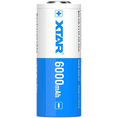 Bateria litowa ładowalna Xtar 26650 - 6000mAh, 3,6V, 10A Bateria litowa ładowalna Xtar 26650 - 6000mAh, 3,6V, 10A