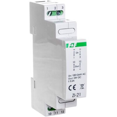 F&F Zasilacz impulsowy 100-264VAC/DC/24VDC 12W 0,5A ZI-21 F&F Zasilacz impulsowy 100-264VAC/DC/24VDC 12W 0,5A ZI-21