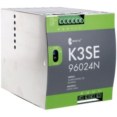 BREVE Zasilacz Impulsowy K3se 96024 3x400/ 24vdc 40a 960w Na Szynä™ Din, Uzas: 340-550vavac, Ta70, 17000-1015 BREVE Zasilacz Impulsowy K3se 96024 3x400/ 24vdc 40a 960w Na Szynä™ Din, Uzas: 340-550vavac, Ta70, 17000-1015