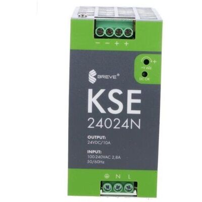 BREVE Zasilacz impulsowy kse 24024m 230/ 24vdc 10a 240w na szynä™ din, uzas: 96-264vacvac, ta70, 18924-9988 BREVE Zasilacz impulsowy kse 24024m 230/ 24vdc 10a 240w na szynä™ din, uzas: 96-264vacvac, ta70, 18924-9988