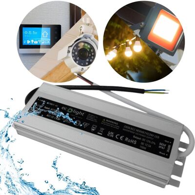 Ecolight Zasilacz LED hermetyczny 150W 12V 12.5A, wodoodporny 200x65x22 mm Ecolight Zasilacz LED hermetyczny 150W 12V 12.5A, wodoodporny 200x65x22 mm