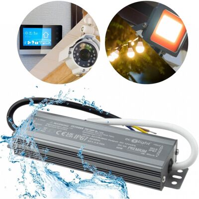 Ecolight Zasilacz LED hermetyczny 60W 12V 5A, wodoodporny 158x43x23 mm Ecolight Zasilacz LED hermetyczny 60W 12V 5A, wodoodporny 158x43x23 mm