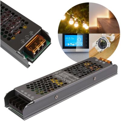 Ecolight Zasilacz Modułowy Led 150w 24v 6.25a Slim Ip20 208x50x24 Mm Ecolight Zasilacz Modułowy Led 150w 24v 6.25a Slim Ip20 208x50x24 Mm