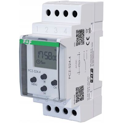 ZEGAR ASTRONOMICZNY 1NO/NC 16A PCZ-525.4-PLUS PRZERWA NOCNA WEJŚCIE F&F ZEGAR ASTRONOMICZNY 1NO/NC 16A PCZ-525.4-PLUS PRZERWA NOCNA WEJŚCIE F&F