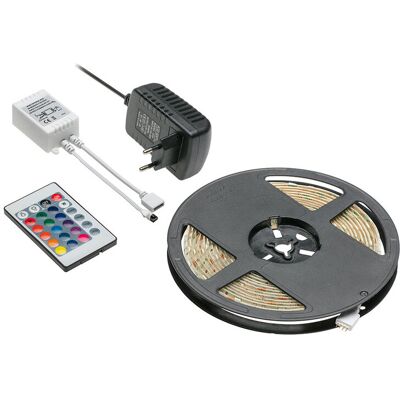 GTV Zestaw LED RGB 5m 150LED 25W,kontroler IR 24keys, zasilacz 12V25W, IP20 GTV Zestaw LED RGB 5m 150LED 25W,kontroler IR 24keys, zasilacz 12V25W, IP20