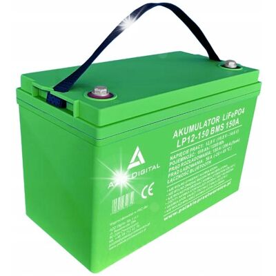 Inny producent AKUMULATOR LiFePO4 LITOWY AZO 150Ah 12V 150A BMS Bluetooth Mata grzewcza Inny producent AKUMULATOR LiFePO4 LITOWY AZO 150Ah 12V 150A BMS Bluetooth Mata grzewcza