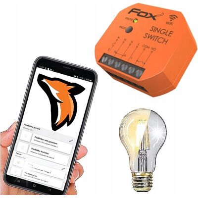 F&F; WI-R1S1P-P SINGLE SWITCH Pojedynczy przekaźnik Wi-Fi 230V F&F; WI-R1S1P-P SINGLE SWITCH Pojedynczy przekaźnik Wi-Fi 230V
