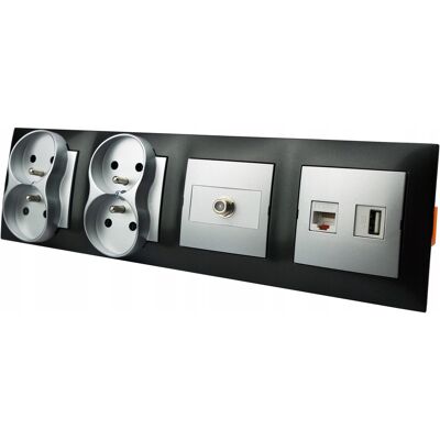 Inny producent Gniazdo Ścienne F Usb Rj 230v Zasilające Terminal Inny producent Gniazdo Ścienne F Usb Rj 230v Zasilające Terminal