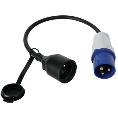 Perel Kabel Przejściowy Cee Na Typ E 0,4 M 16 A 230 V 3680 W Gumowy Czarny Perel Kabel Przejściowy Cee Na Typ E 0,4 M 16 A 230 V 3680 W Gumowy Czarny